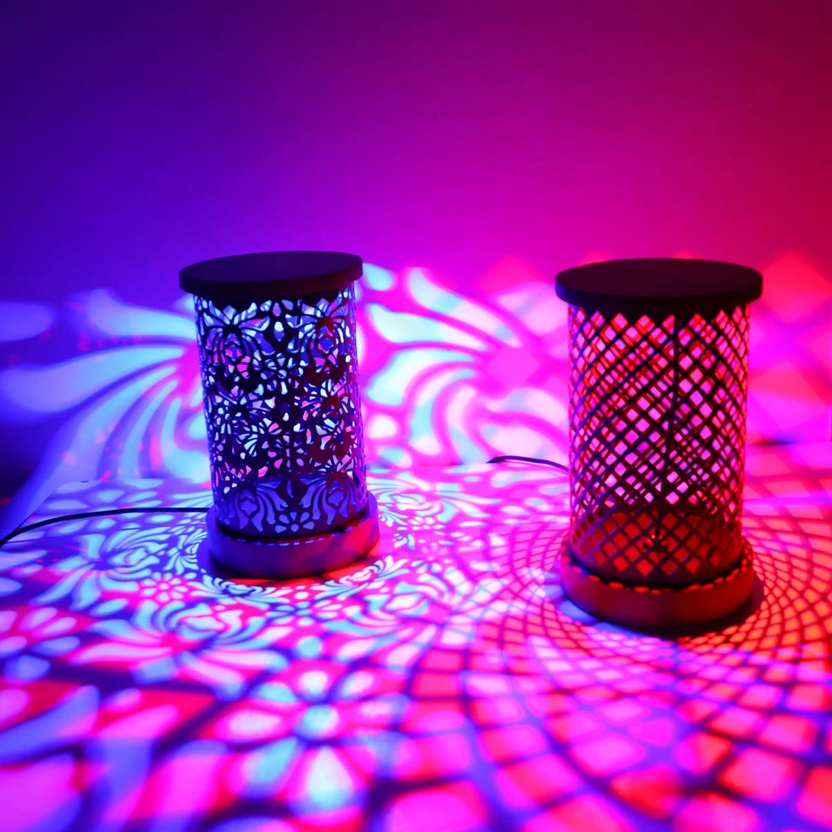 Creative RGB16 color light and shadow ambient night light, USB home bedroom bedside lamp office romantic atmosphere lighting