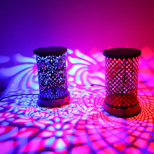 Creative RGB16 color light and shadow ambient night light, USB home bedroom bedside lamp office romantic atmosphere lighting